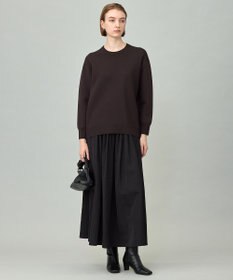 ICB L エステルメモリータフタ ピンタックスカート