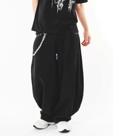 WEGO 【ユニセックス着用ITEM】ハトメバッククロスモチーフパンツ
