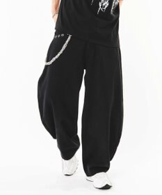 WEGO 【ユニセックス着用ITEM】ハトメバッククロスモチーフパンツ
