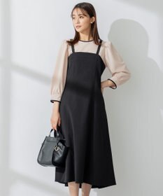 組曲 【肩ひも調整可】ドビーピケ キャミワンピース