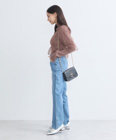 earth music&ecology ＳＥＴ２点リブニットインナー＋チュールプルオーバー