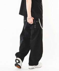 WEGO 【ユニセックス着用ITEM】ハトメバッククロスモチーフパンツ