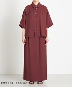 NAVE 【ReNAVE　洗える】アセテートギャバシャツ