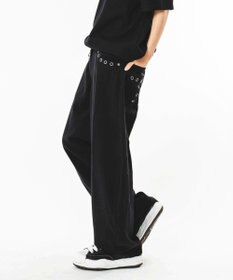 WEGO 【ユニセックス着用ITEM】ハトメバッククロスモチーフパンツ
