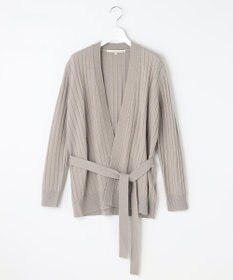 自由区 【洗える】ウールミックス ミドル丈カーディガン