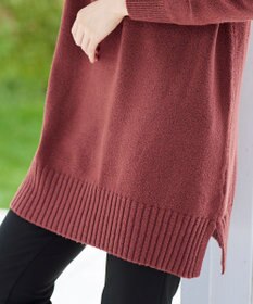 Tiaclasse L 【洗える】体型カバーも叶うMIX糸ニットチュニック