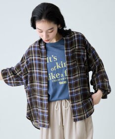 ANY シアーチェックシャツ