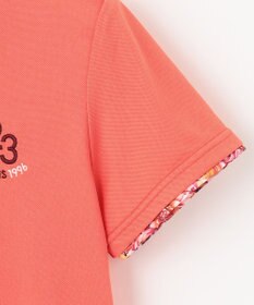 23区GOLF 【WOMEN】無地×プランティカプリント 半そでポロシャツ
