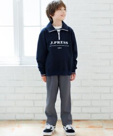 J.PRESS KIDS 【140-170cm】ミニ裏毛 ハーフジップ トレーナー