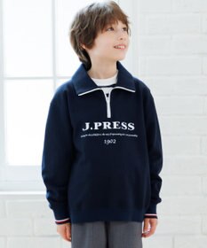 J.PRESS KIDS 【140-170cm】ミニ裏毛 ハーフジップ トレーナー