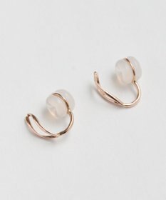 Phoebe 【 K10 】エンフォルドリーフイヤリング　ローズゴールド