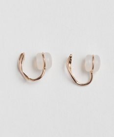 Phoebe 【 K10 】エンフォルドリーフイヤリング　ローズゴールド