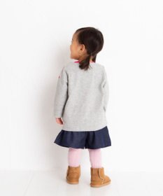 MIKI HOUSE HOT BISCUITS 【70-120cm】 接結天竺 重ね着風長袖Ｔシャツ