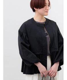 Te chichi 袖バルーンペプラムプリーツブルゾン