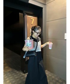 Green Parks ニットビスチェ付きカットソーワンピース