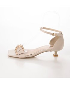 MODE ET JACOMO <carino>パールバックルアンクルベルトサンダル
