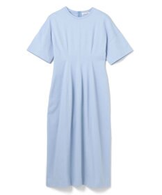 BEIGE， 【洗える】GLANTHUS / コットンカーブラインロングフレアワンピース