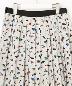 23区GOLF 【WOMEN】PARISモチーフプリント プリーツスカート