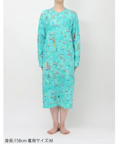 tsumori chisato SLEEP ツモリチサト ルームウエア ネグリジェ 綿100%(本体) 長袖 ロング丈 ロンパース ラグランスリーブ レディース UNX502 /ワコール