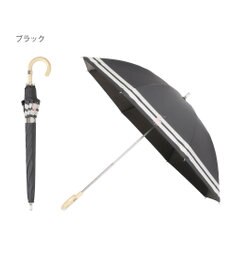 MOONBAT POLO RALPH LAUREN（ポロ ラルフローレン）晴雨兼用日傘 ボーダー ポロポニー 長傘 遮光率100％ 遮熱 UV