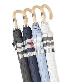 MOONBAT POLO RALPH LAUREN（ポロ ラルフローレン）晴雨兼用日傘 ボーダー ポロポニー 長傘 遮光率100％ 遮熱 UV