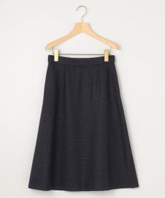組曲 【KUMIKYOKU NAVY】ラメループモールツイード フレアスカート