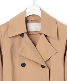 ICB 【2WAY仕様】メモリーストレッチタフタ トレンチコート