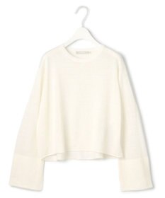 ICB 【洗える】 リネンレーヨンハイゲージ クロップドプルオーバー