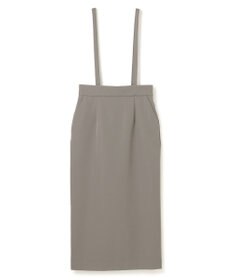 uncrave 【防しわ・UVカット・洗濯機洗い可】バルキーツイル スカート(サスペンダー付き)（uncrave STANDARD）