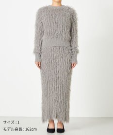 NAVE 【ReNAVE・洗える】メルティーシャギーニット プルオーバー