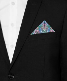 LIBERTY. ストロベリー シーフ ストライプ シルクポケットチーフ