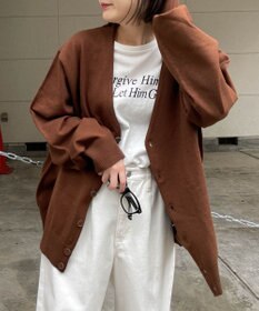 WEGO ドロップショルダーカーディガン