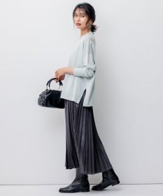 23区 【WEB限定カラーあり/洗える】ウーステッドウール ビッグシルエット ニット