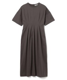 BEIGE， 【洗える】GLANTHUS / コットンカーブラインロングフレアワンピース