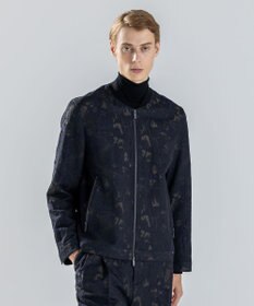 JOSEPH HOMME 【新柄】モロッカンジャガード ジップアップブルゾン ブラック系5