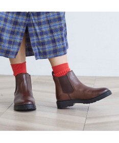 ing <ing>【WEB限定】厚底サイドゴアショートブーツ