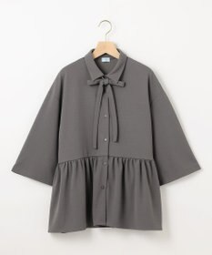 組曲 S ジョーゼットジャージーボウタイチュニック ブラウス