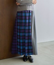 AMERICAN HOLIC シャギーチェックプリーツスカート