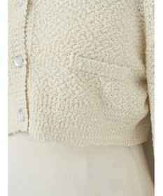 earth music&ecology ポコポコヤーンショートカーディガン