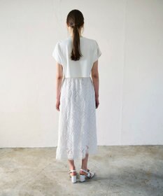 GRACE CONTINENTAL エンブロイダリーロングスカート