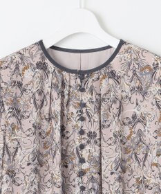 自由区 L 【洗える】バロックプリント ワンピース