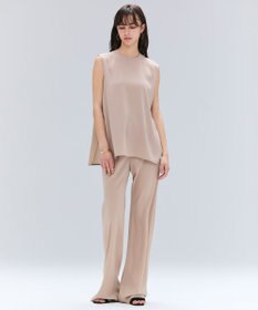 BEIGE， 【洗える】FLEUR / バックシアーノーカラーブラウス