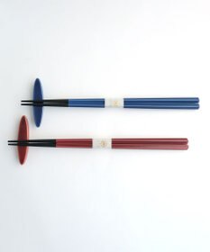 たち吉 【たち吉】かさね色箸・箸置セット葡萄染〈箸2膳・箸置2個〉