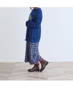 ing <ing>【WEB限定】厚底サイドゴアショートブーツ