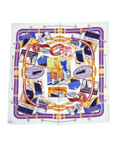 Marca ＜秋の新作！＞【 Marcaオリジナル】ボヤージュ 大判 シルクツイル スカーフ