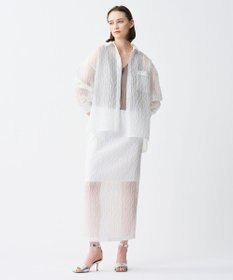 uncrave 【佐藤晴美さん着用】シアー ジャガード シャツ