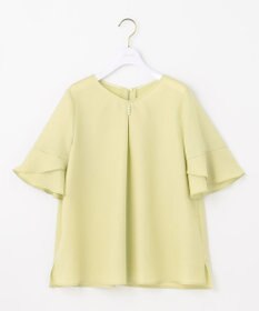 ANY SIS S 【接触冷感・UVカット・速乾】スムージーポリエステル フレアスリーブ ブラウス