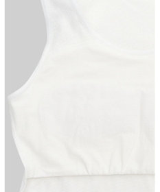 Wing ジュニア 胸あて付きタンクトップ Wing Teen 綿混素材(身生地部) 成長する胸にフィット 【STEP1～2】 RL6918 ウイング／ワコール