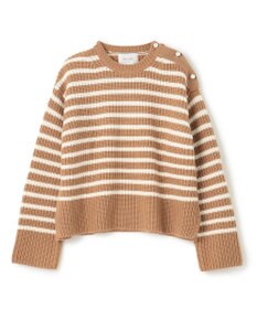 BEIGE， PONT NEUF/ ボーダーニットトップス