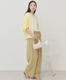 AMERICAN HOLIC リボン付きタックワイドパンツ